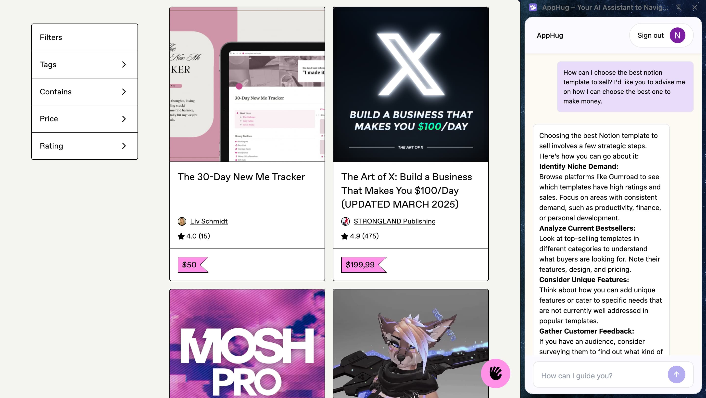 where to sell notion templates
