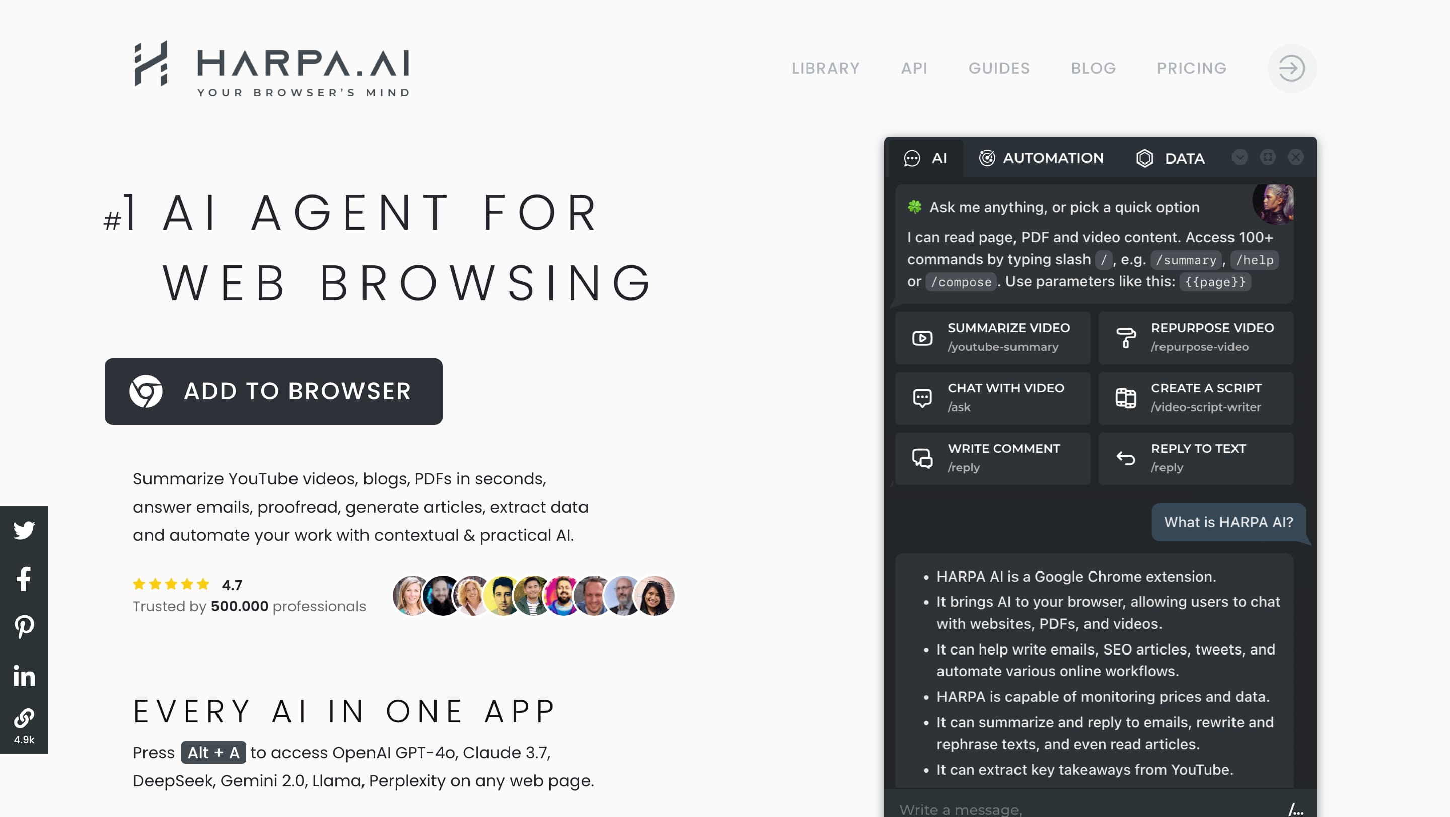 ai assitant chrome extension