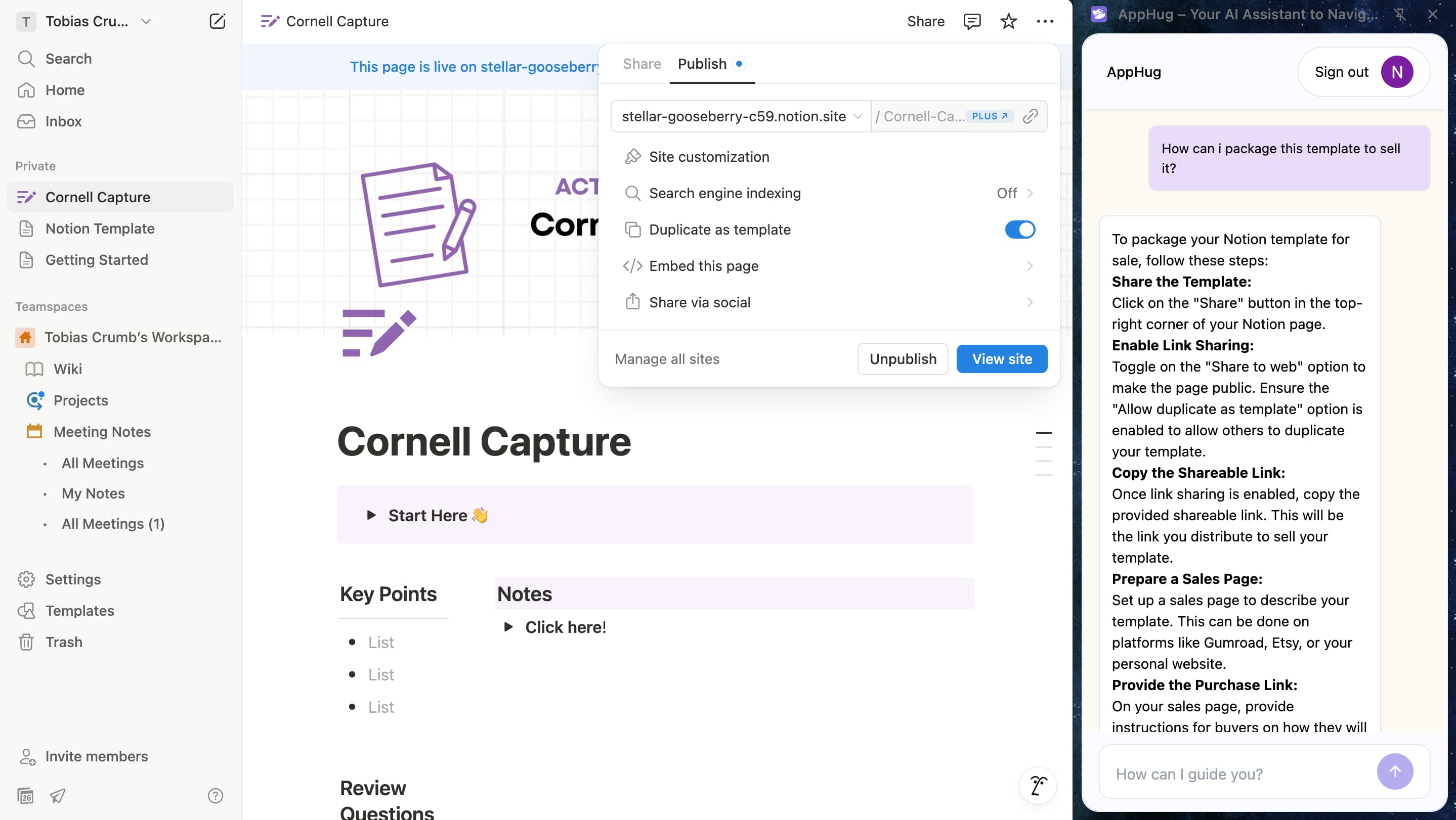 how to make notion templates to sell